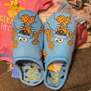 Sesame Street Cookie Monster Slippers